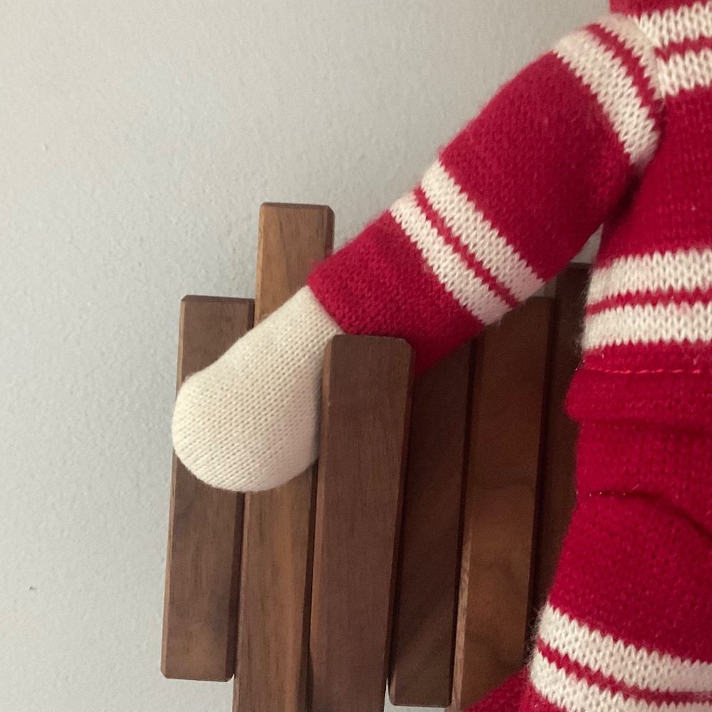 Sock monkey,red and white - Picture 4 of 11
